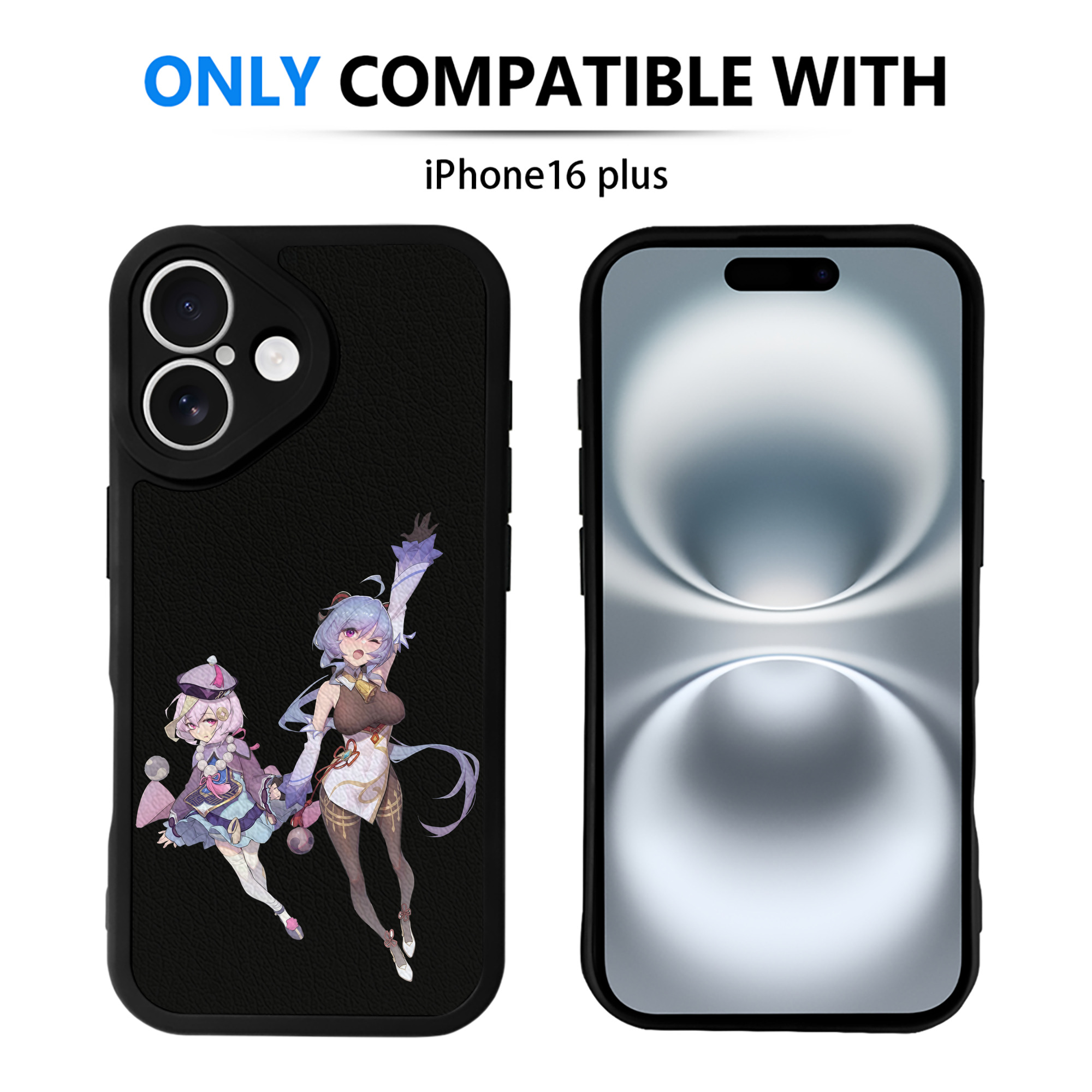 げんし神 七七 なな  genshin Nana 【iPhone 16シリーズ対応】シリコンスマホケース（レザー調） 材質：シリコン